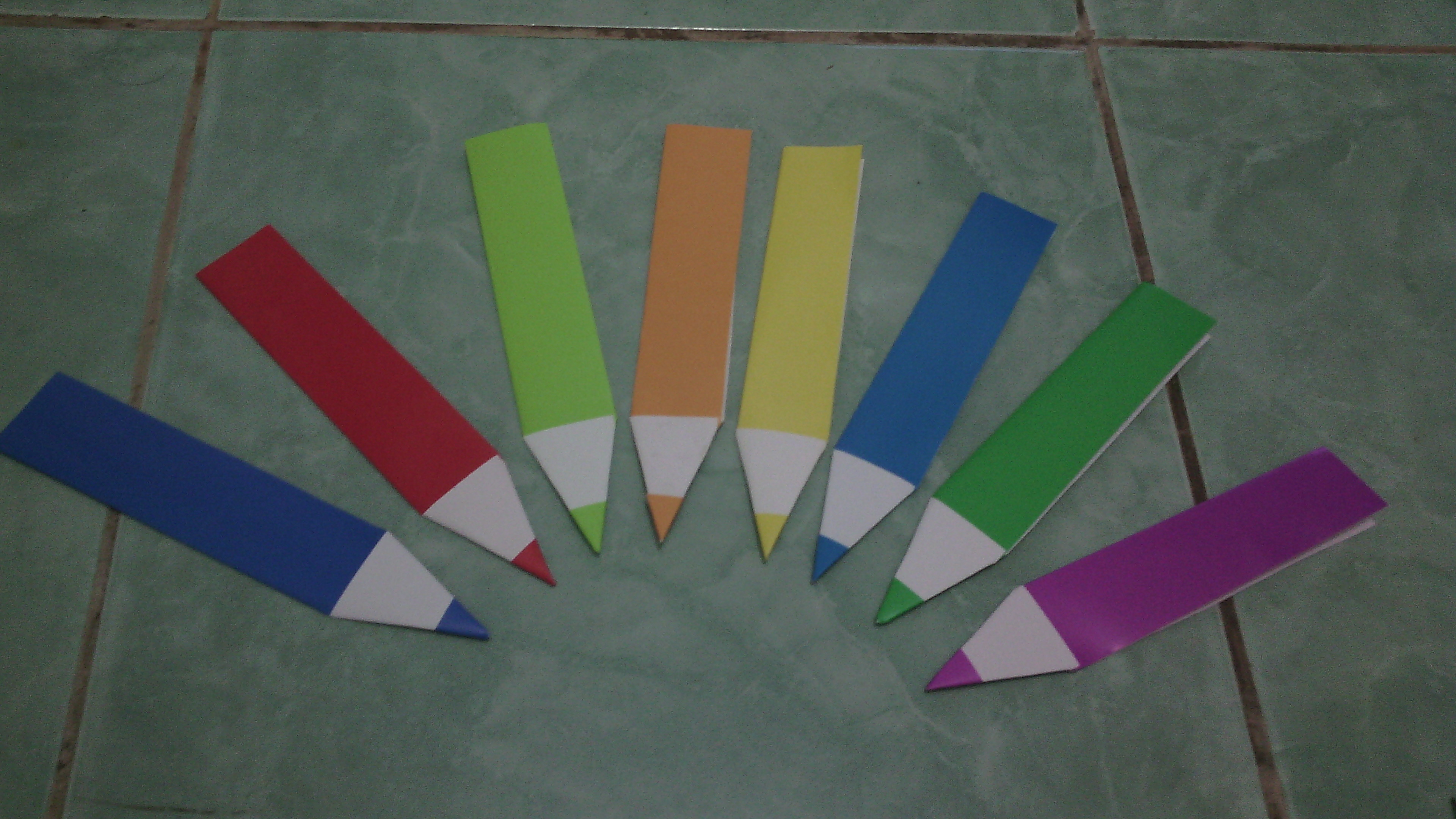pembatas buku  origami  pensil nitais s Blog